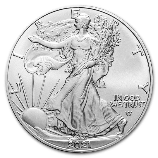 2021 1 oz American Silver Eagle (BU) (Type 2) (Off Quality)