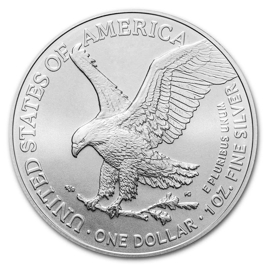 2021 1 oz American Silver Eagle (BU) (Type 2) (Off Quality)
