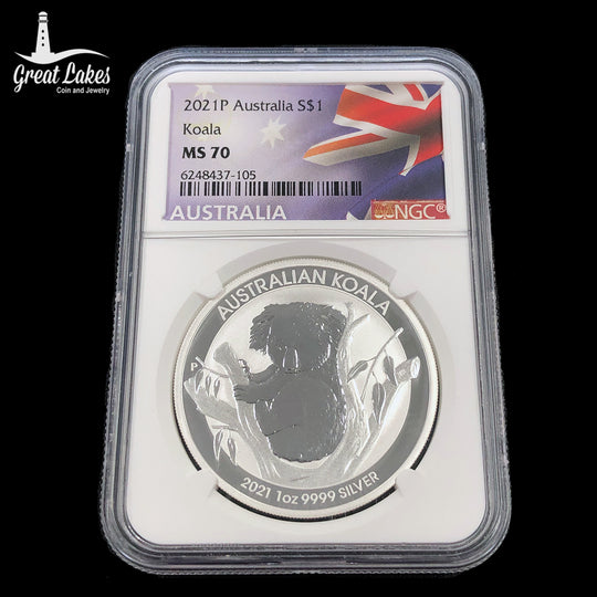 2021 Australian 1 oz Silver Koala NGC MS70