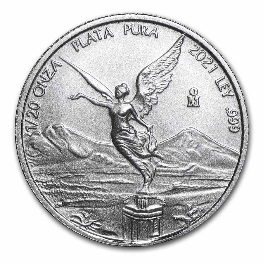 2021 Mexican 1/20 oz Silver Libertad (BU)