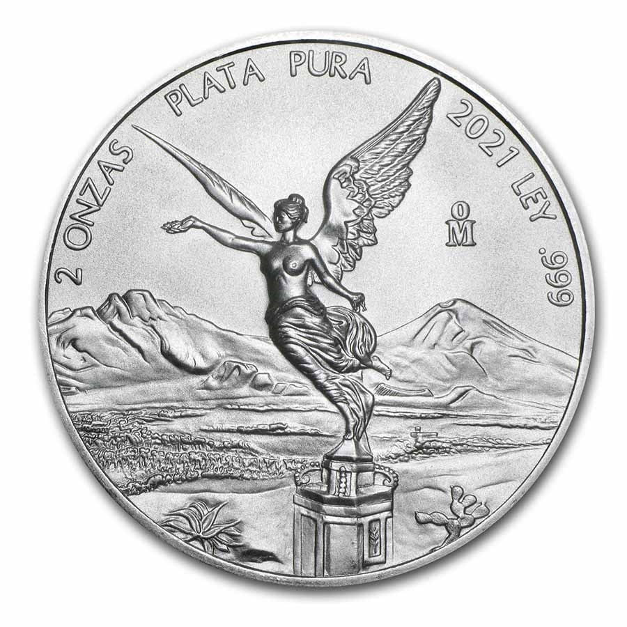 2021 Mexican 2 oz Silver Libertad (BU)
