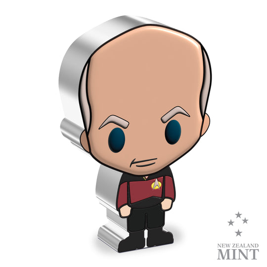Niue Mint 2022 Star Trek Jean-Luc Picard 1oz Silver Chibi Coin