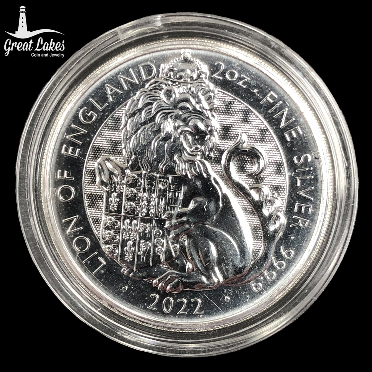 2022 2 oz Tudor Beasts Lion of England