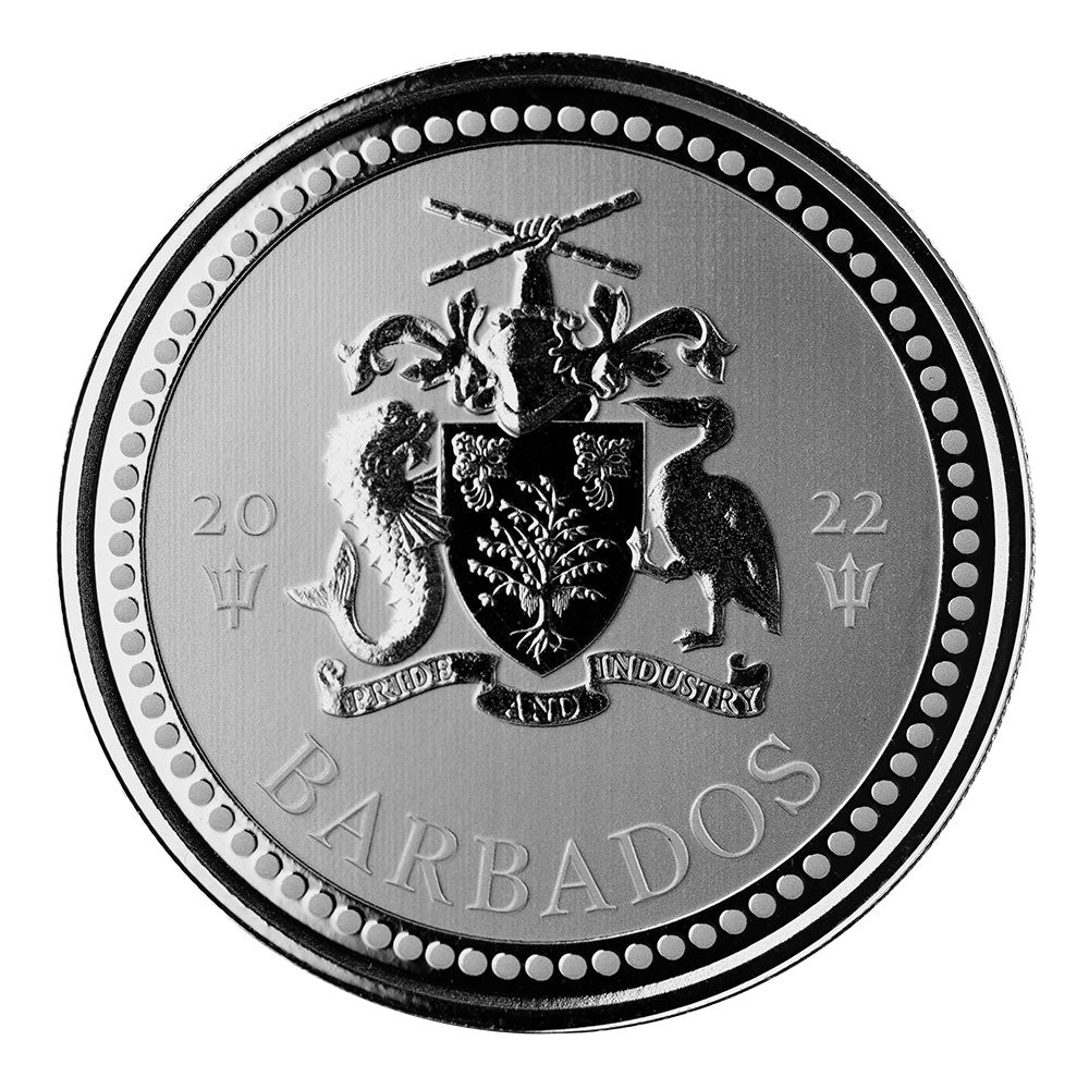 Scottsdale Mint 2022 1 oz Barbados Silver Trident (BU)