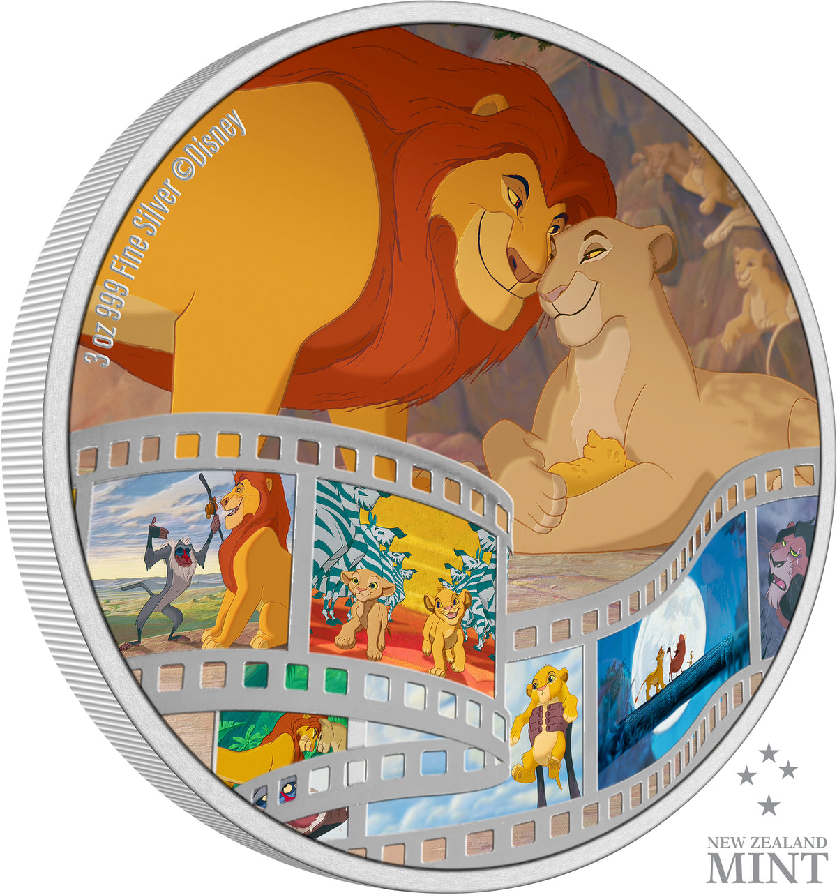 Niue Mint 2022 Disney The Lion King 3 oz Silver Coin