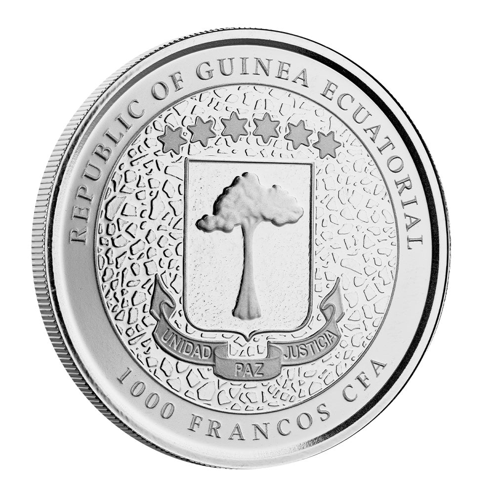 Scottsdale Mint 2021 Equatorial Guinea Giraffe 1 oz Silver Coin (BU)