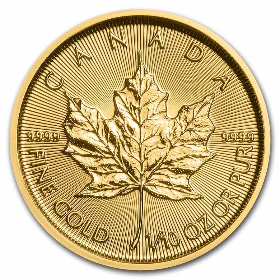 2022 Canadian 1/10 oz Gold Maple (BU)