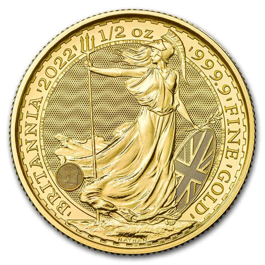 2022 British 1/2 oz Gold Britannia (BU)