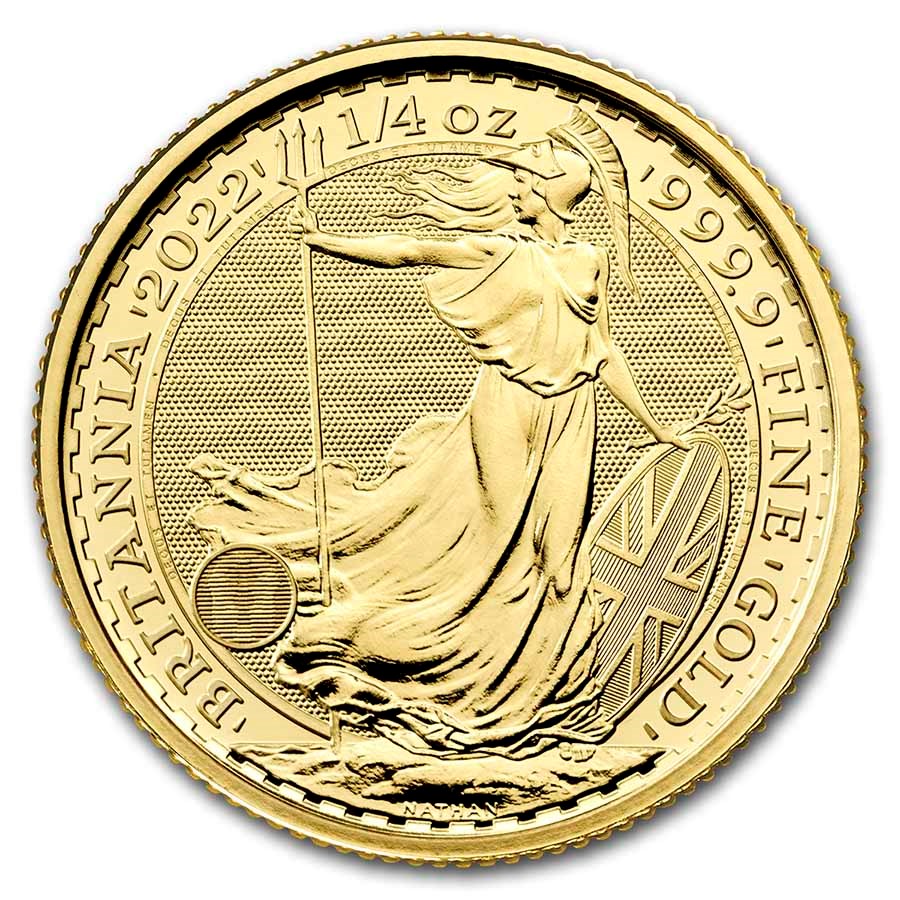 2022 British 1/4 oz Gold Britannia (BU)