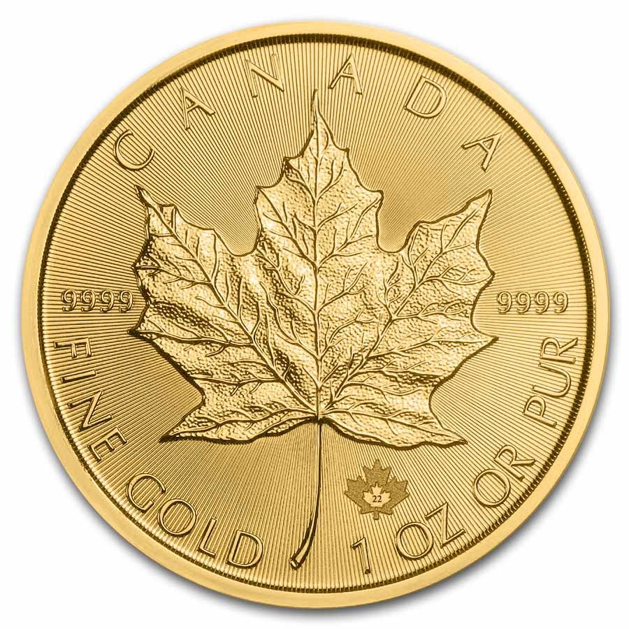 2022 Canadian 1 oz Gold Maple (BU)