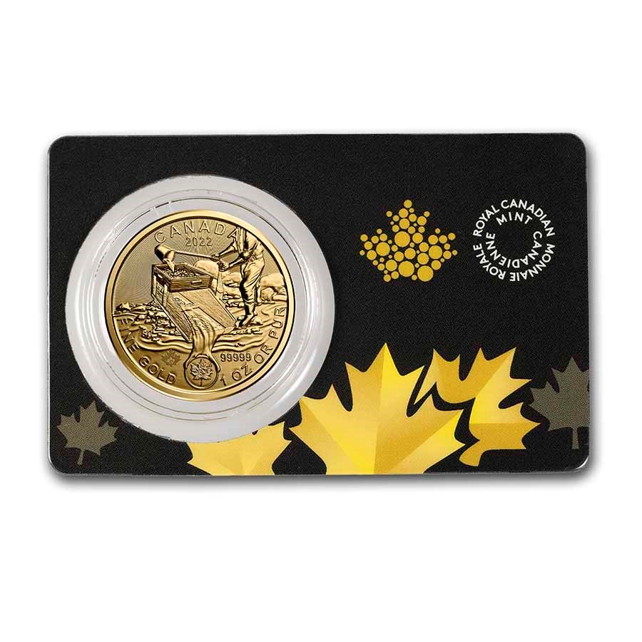 2022 Canadian 1 oz Gold Klondike Prospecting (BU)