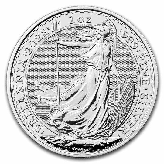 2022 1 oz British Silver Britannia Coin (BU)