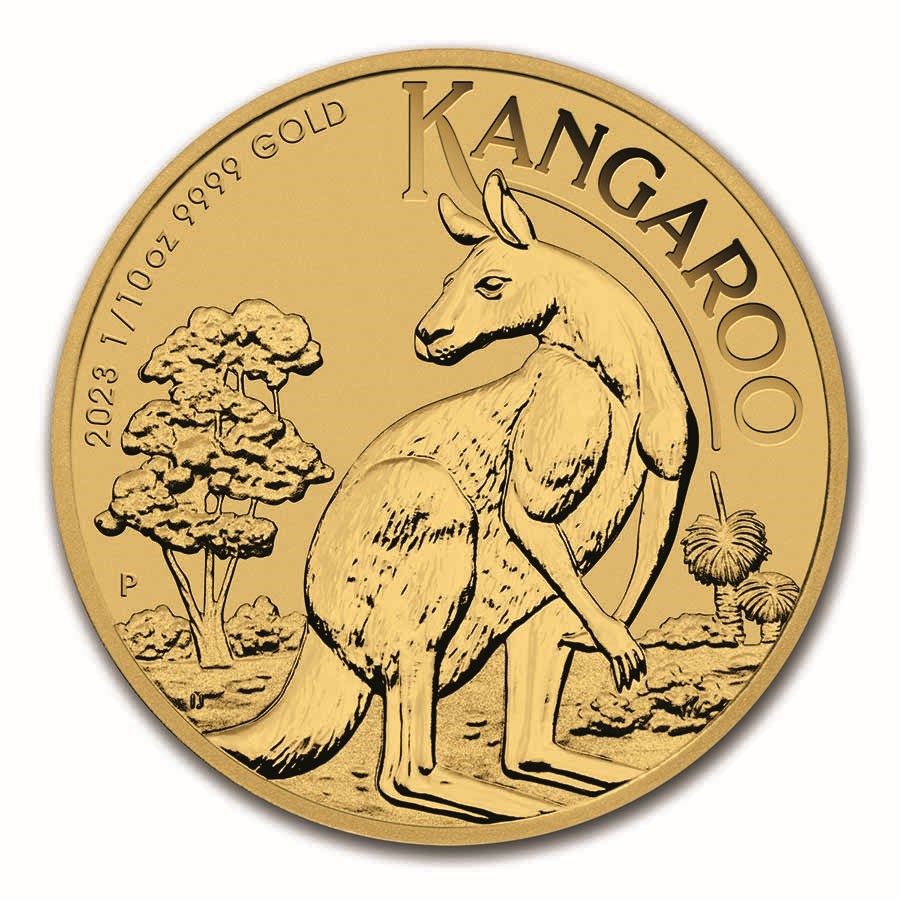 2023 Australian 1/10 oz Gold Kangaroo (BU)