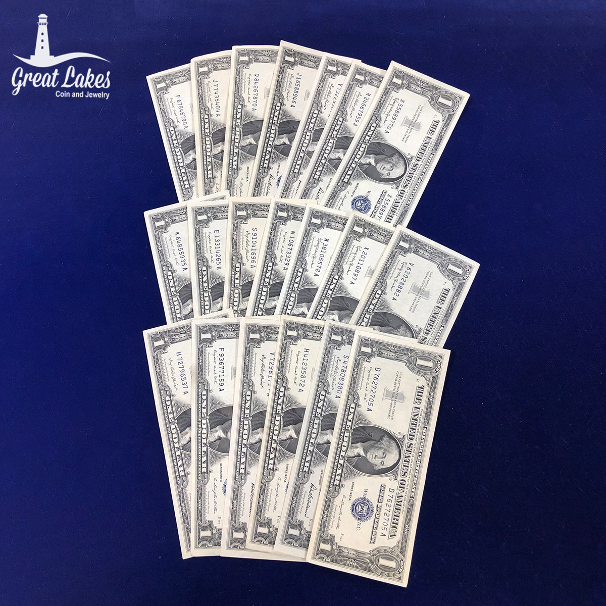 Lot of 20 1957 Series $1 Silver Certificate (XF - AU)