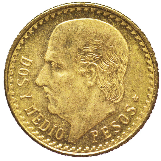 Mexican 2 1/2 Pesos Gold Coin (Ex Jewelry)