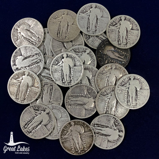 Lot of 23 Full Date Standing Liberty Quarters