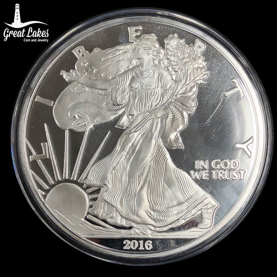 2016 4 oz Silver Walking Liberty Round (In Cap)