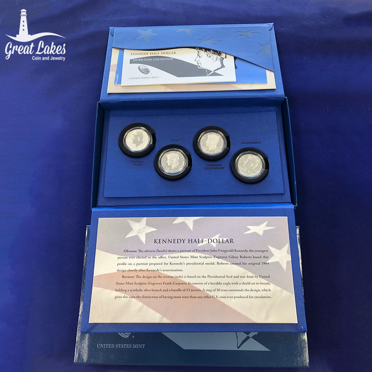 2014 4 Coin Kennedy Half Dollar 50th Anniversary Set