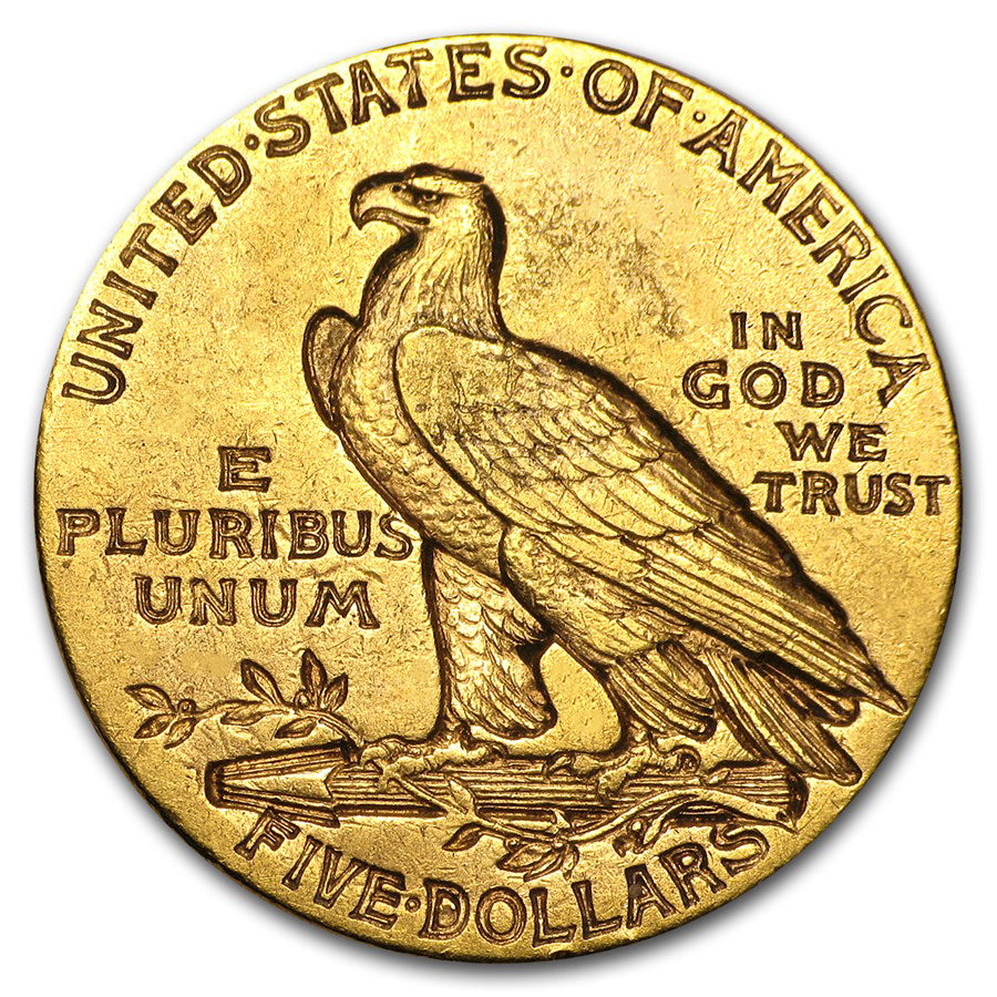 $5 Indian Gold Half Eagle XF (Random Year)