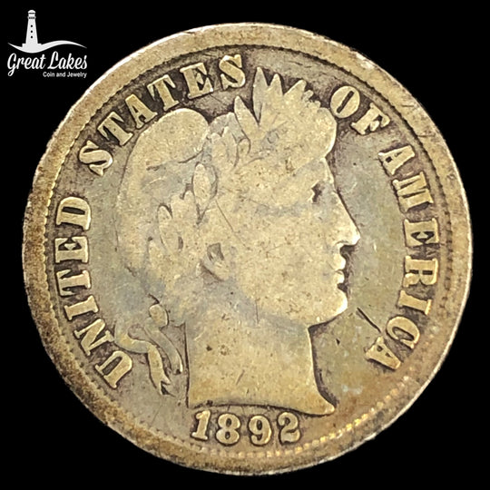 1892 Barber Dime (VG)