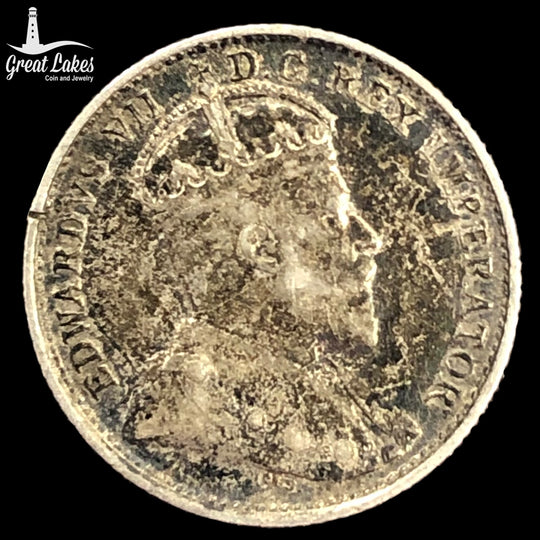 1903-H Canada 5 Cents 21 Leaves (F)
