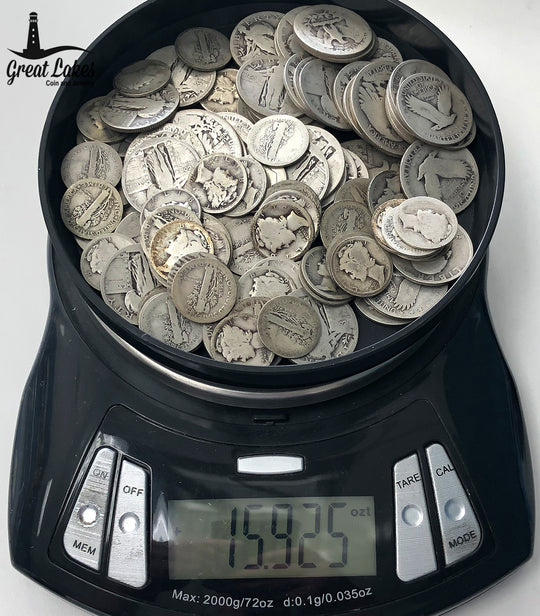 90% Silver Slicks (15.925 Troy Oz)