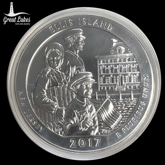 2017 America the Beautiful Ellis Island 5 oz