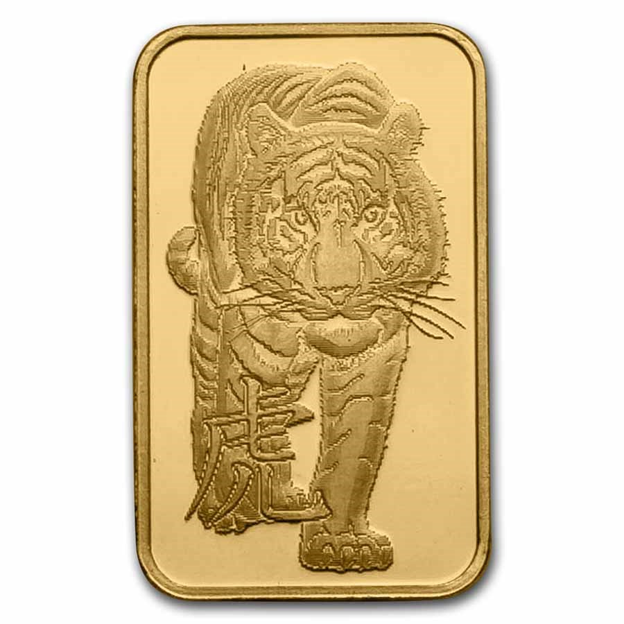 Argor Heraeus Lunar Year of the Tiger 5 Gram Gold Bar