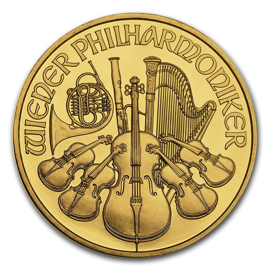 Austrian 1 oz Gold Philharmonic BU (Random Year)