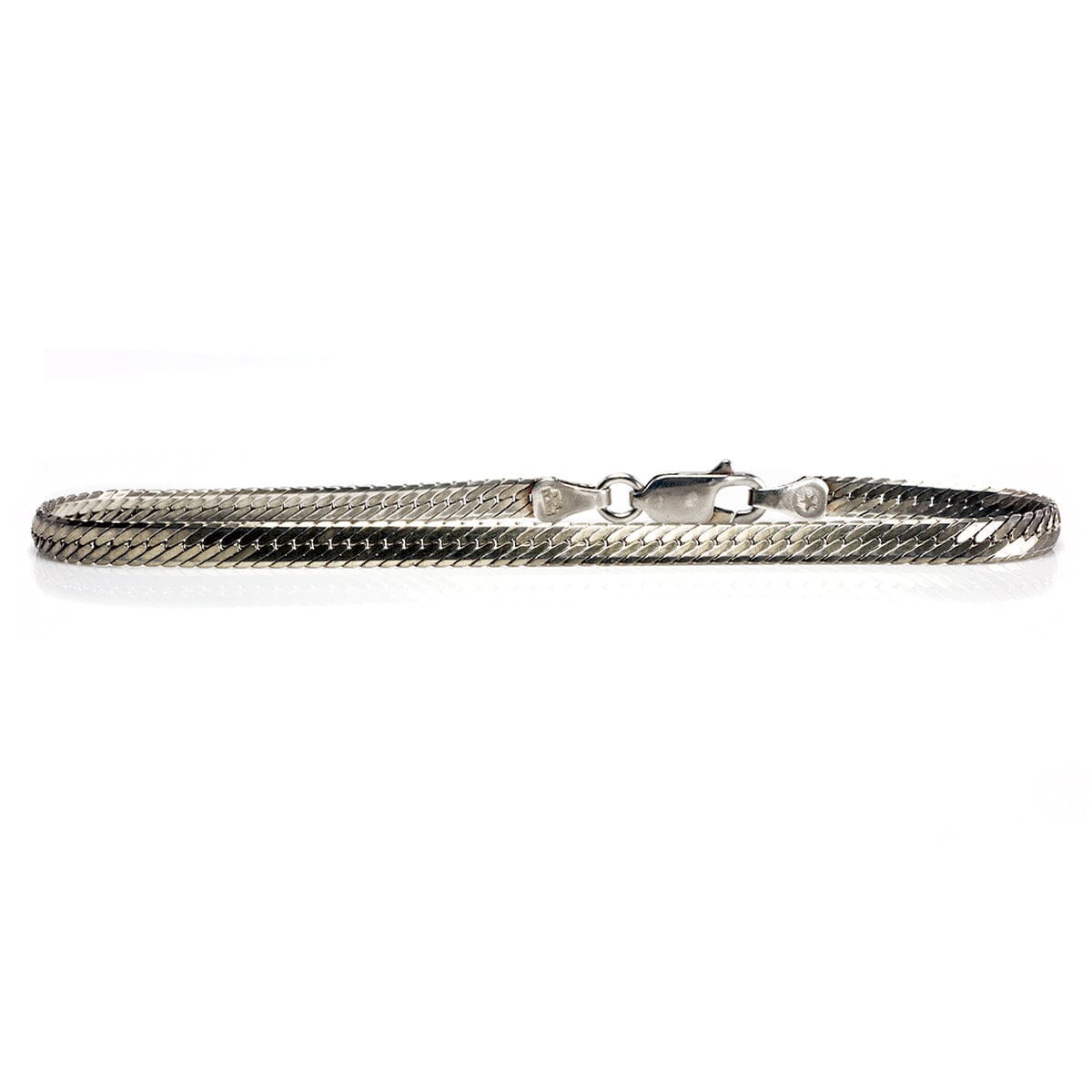 Great Lakes Boutique Silver Herringbone Bracelet