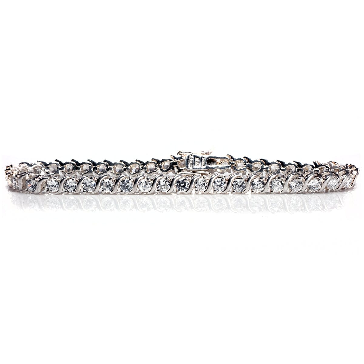 Great Lakes Boutique Silver and Cubic Zirconia Tennis Bracelet
