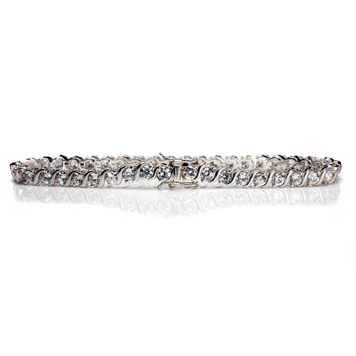 Great Lakes Boutique Silver and Cubic Zirconia Tennis Bracelet