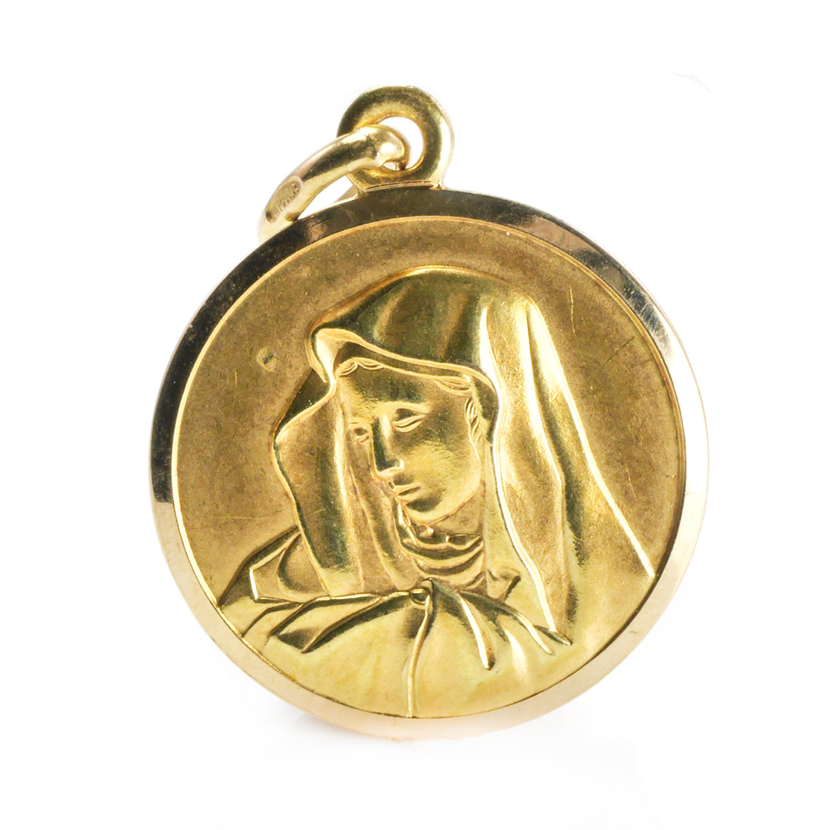18 k Yellow Gold Mary Pendant or Charm