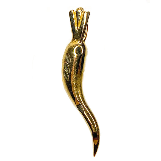 14 k Yellow Gold Cornicello Pendant