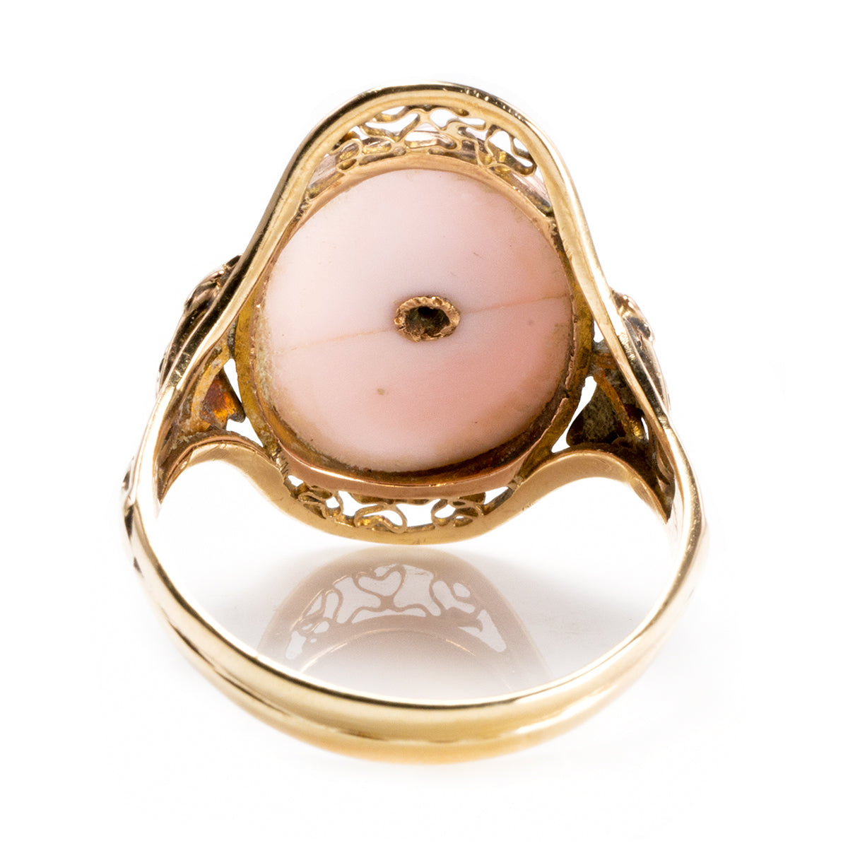 Vintage 10 k Yellow Gold Cameo Ring