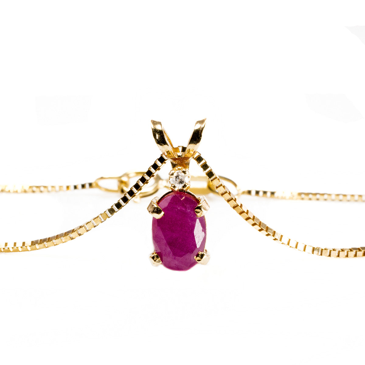 Gold & Ruby Jewelry Set