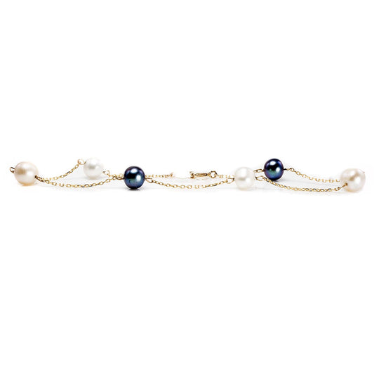 10 k Gold & Pearl Bracelet