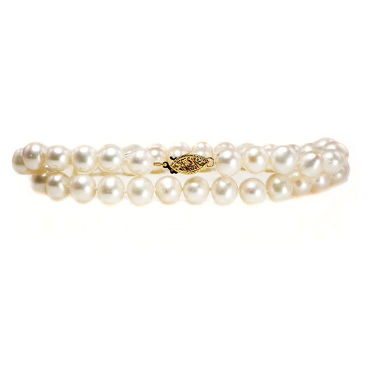 14 k Gold & Pearl Necklace