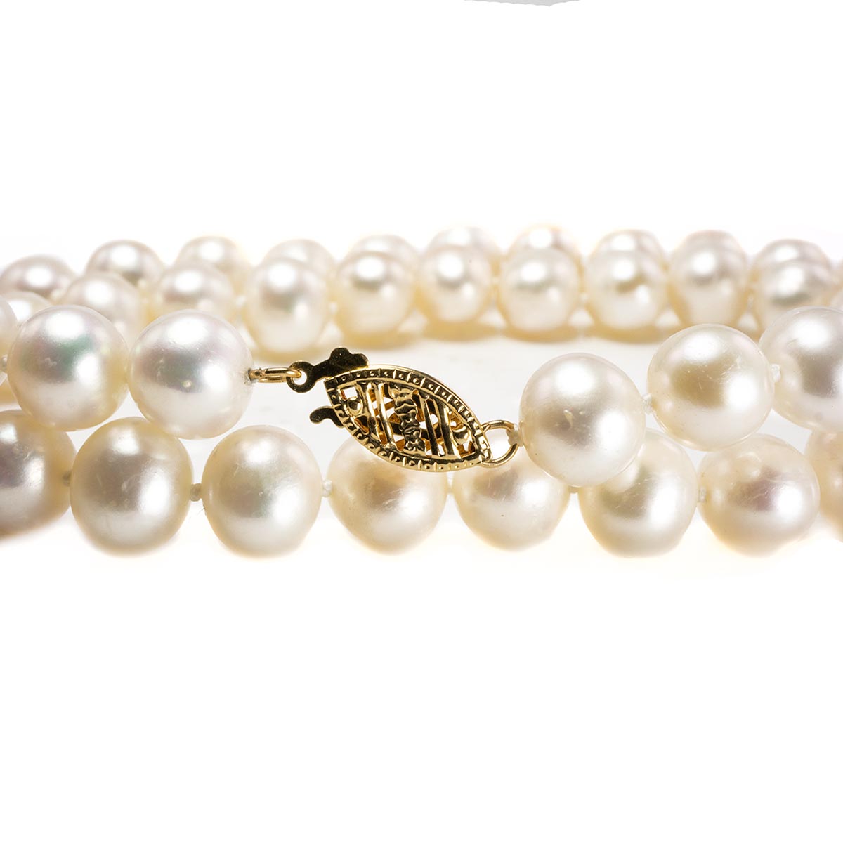 14 k Gold &amp; Pearl Necklace