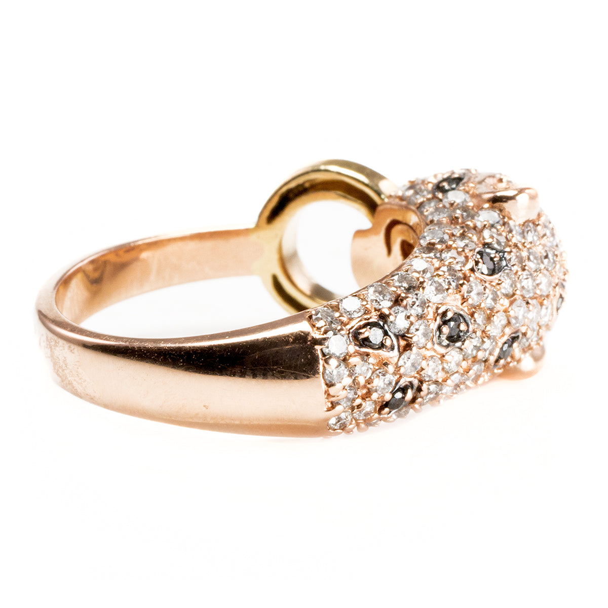 Effy 14 k Rose Gold &amp; Diamond Panther Ring