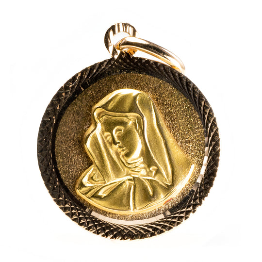 18 k Yellow Gold Mary Pendant