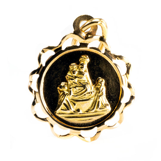 18k Gold Infant Jesus Pendant