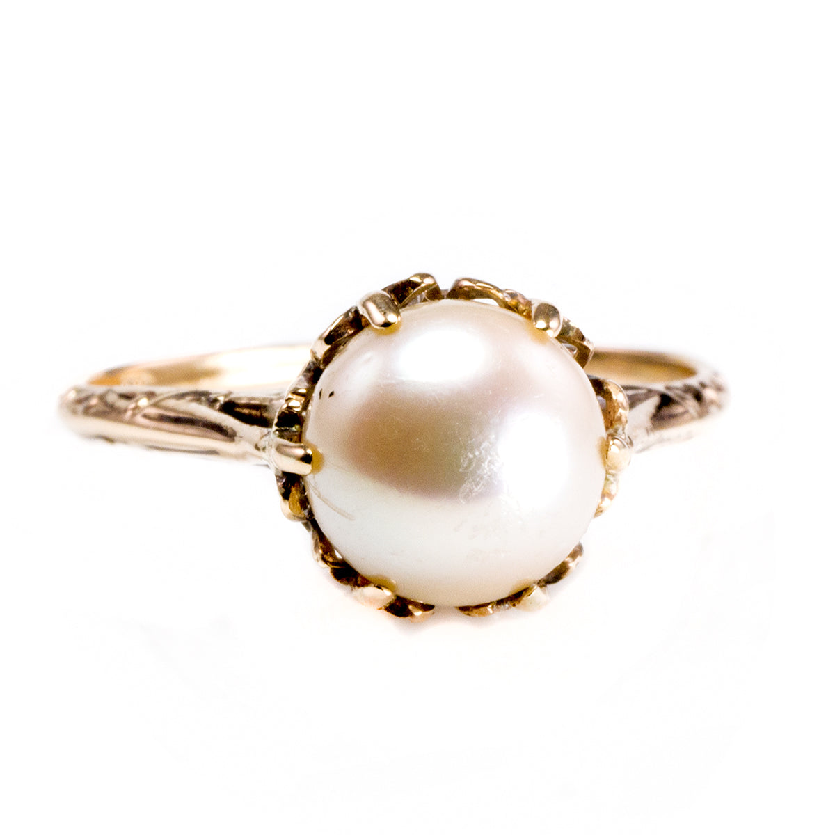 10 k Yellow Gold Pearl Ring