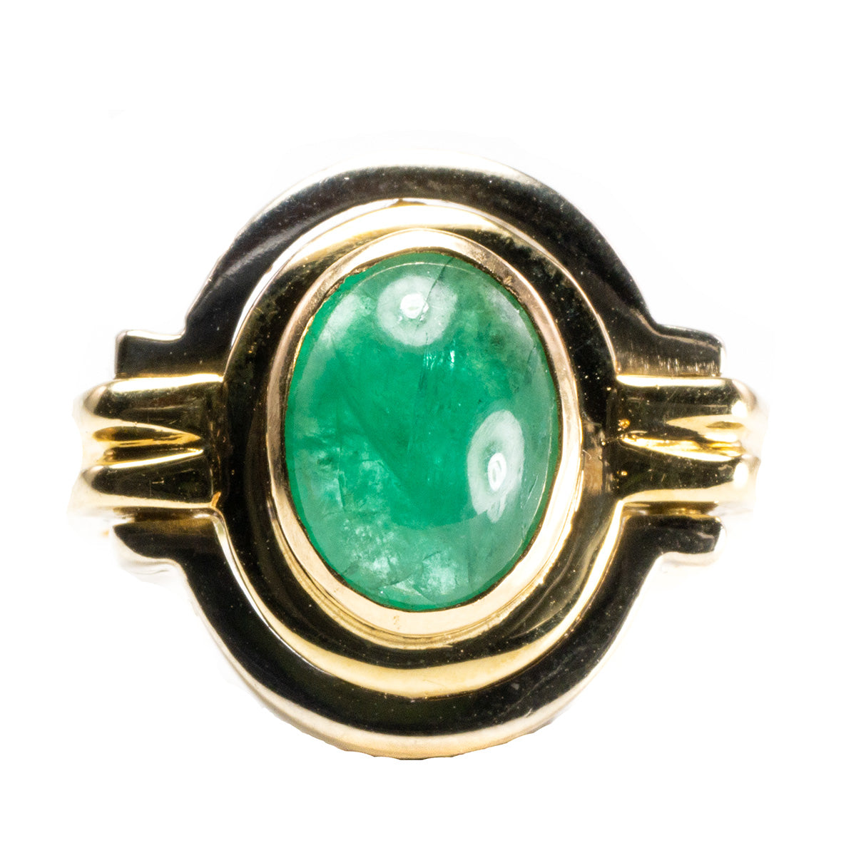 14 k Yellow Gold Emerald Ring