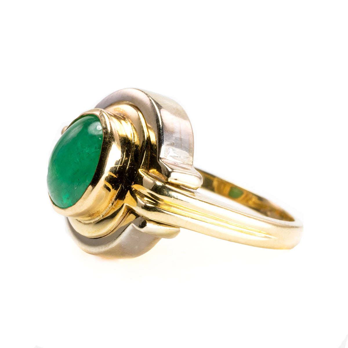 14 k Yellow Gold Emerald Ring