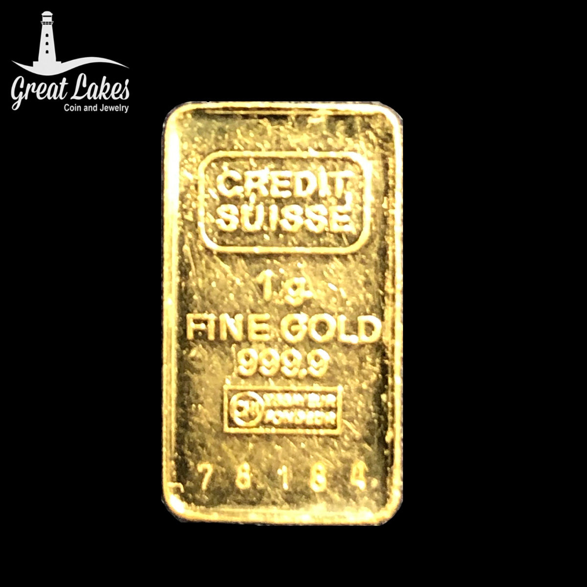 Credit Suisse 1 g Gold Bar (Low Premium)