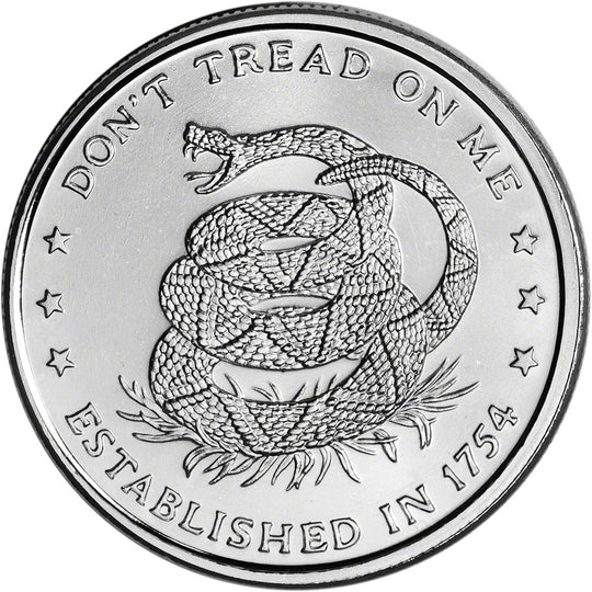 Don't Tread on Me 1 oz Silver Round