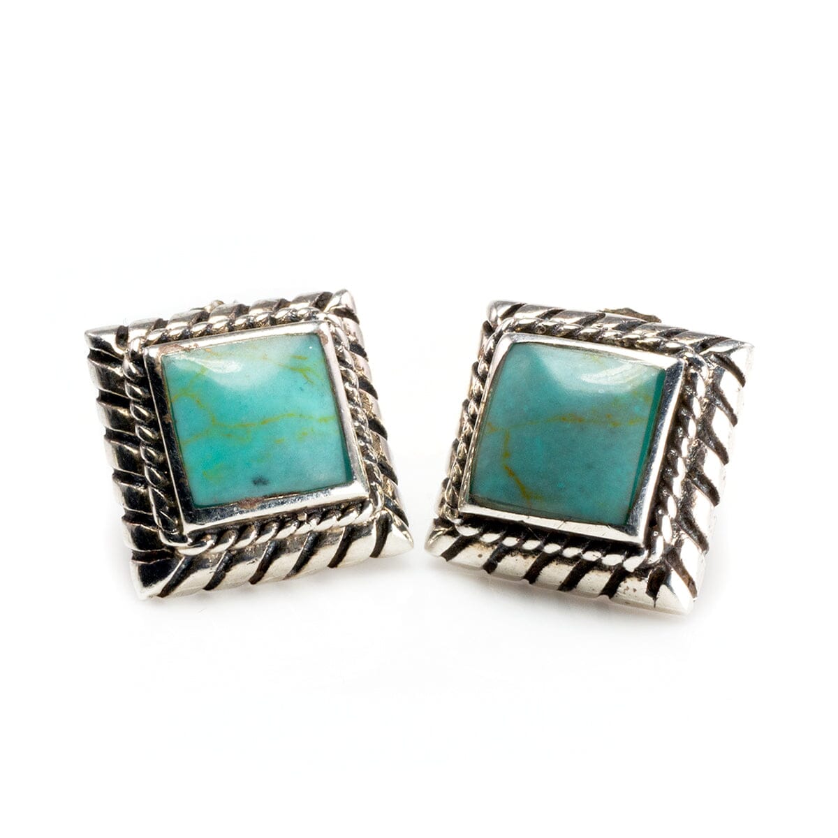 Great Lakes Boutique Silver and Turquoise Earrings