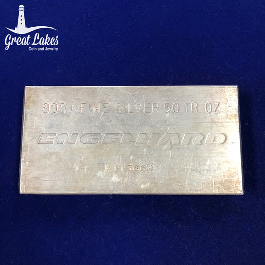 Engelhard 50 oz Silver Bar