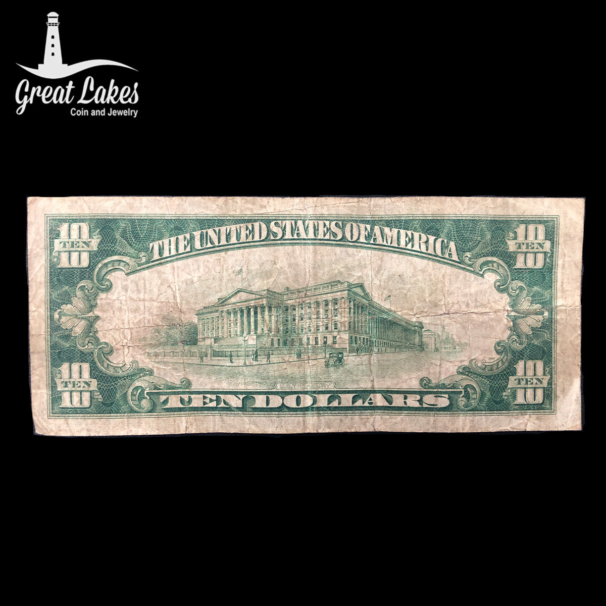 Fr. 1860-B 1929 $10 Federal Reserve Bank Note New York (F)